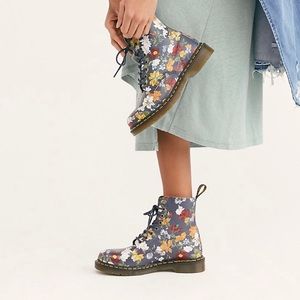 Free People Floral Dr. Martens